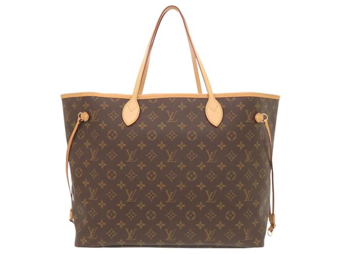 Borsa Louis Vuitton Neverfull GM Marrone Monogramma - vista 2