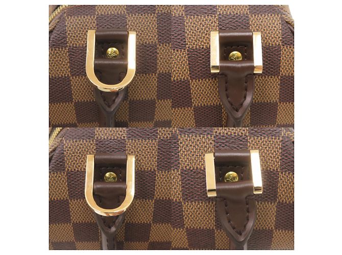 Borsa Louis Vuitton Rivera Mini Damier Marrone Damier ebene - vista 9