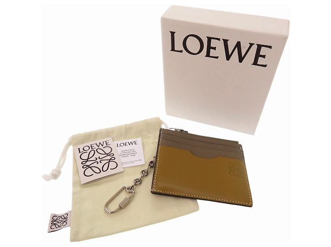 Cartera cuadrada Anagram Loewe en Khaki Caqui - vista 2