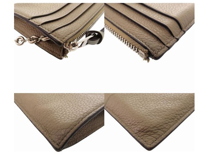 Cartera cuadrada Anagram Loewe en Khaki Caqui - vista 4