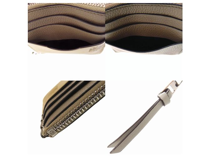 Cartera cuadrada Anagram Loewe en Khaki Caqui - vista 8