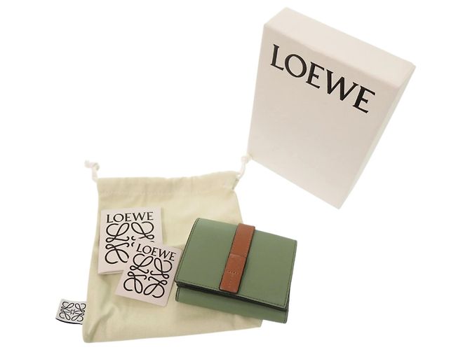 Loewe Anagram Small Wallet Braun Grün - Ansicht 2