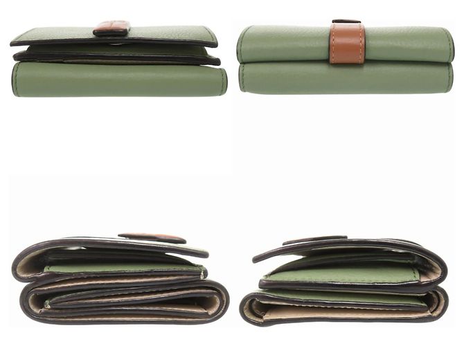 Loewe Anagram Small Wallet Braun Grün - Ansicht 5