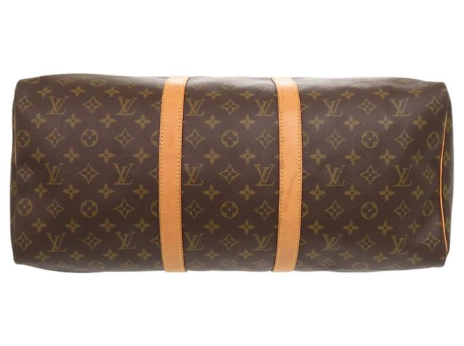 Borsa Boston Louis Vuitton Keepall 50 Monogram Marrone Monogramma - vista 3