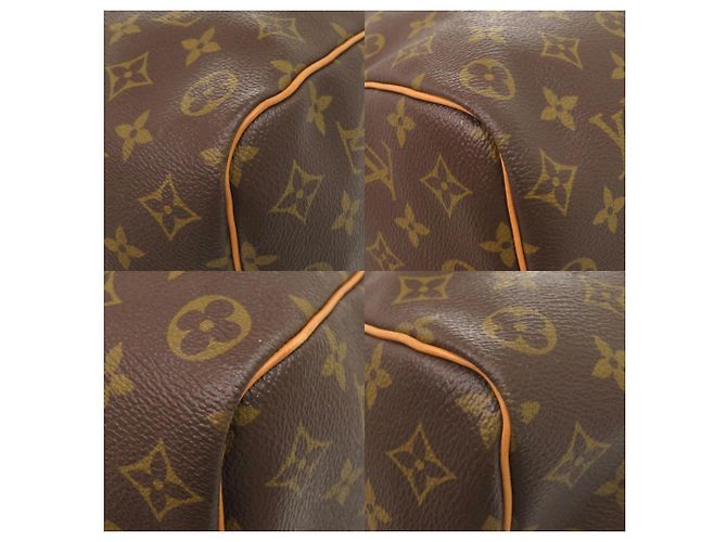 Borsa Boston Louis Vuitton Keepall 50 Monogram Marrone Monogramma - vista 4
