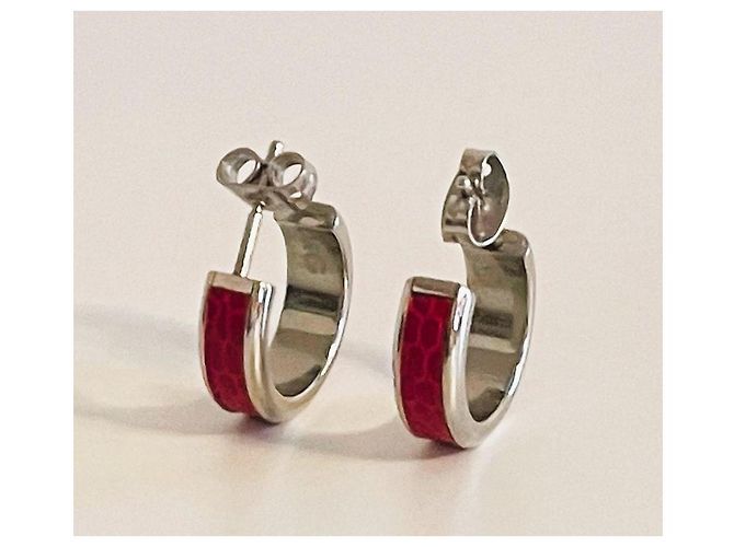 Parure Dolce & Gabbana Bracciale e Orecchini Pelle Rossa Rosso - vista 16