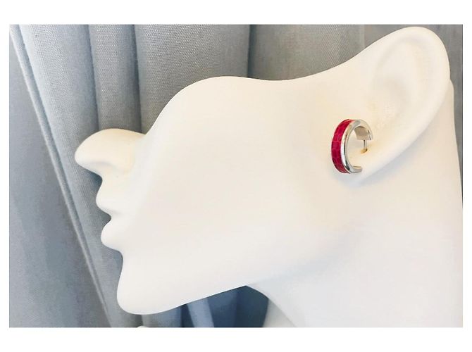 Parure Dolce & Gabbana Bracciale e Orecchini Pelle Rossa Rosso - vista 4