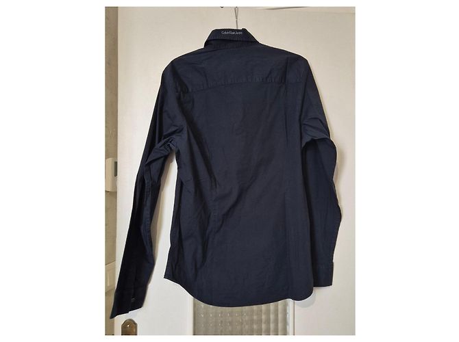 Camicia Stretch Calvin Klein Jeans Uomo - Nera Nero - vista 5