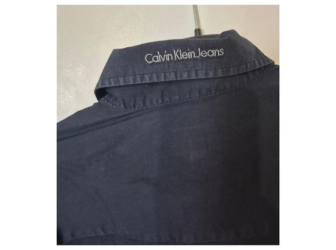 Camicia Stretch Calvin Klein Jeans Uomo - Nera Nero - vista 6