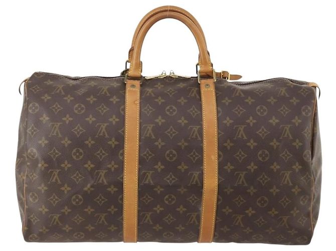 Louis Vuitton Keepall Monogram Canvas 50 Marrone - vista 2