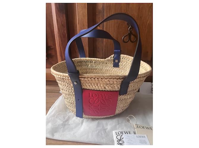 Cesta Loewe Palma Rosso e Blu - vista 3