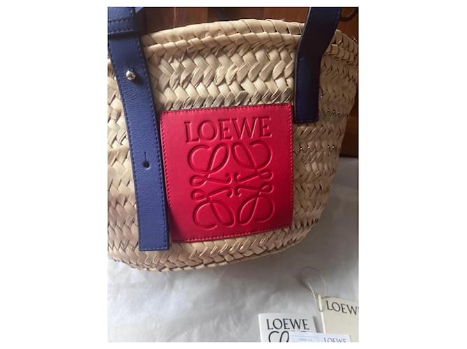 Cesta Loewe Palma Rosso e Blu - vista 4