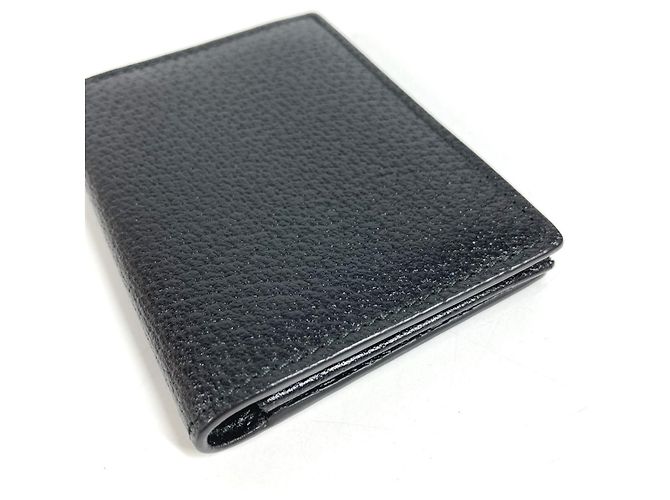 Tarjetero de cuero negro Gucci GG Marmont - vista 5
