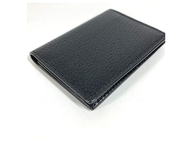 Tarjetero de cuero negro Gucci GG Marmont - vista 6