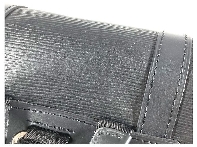 Zaino Louis Vuitton Epi Supreme Collaboration Christopher PM Nero - vista 10