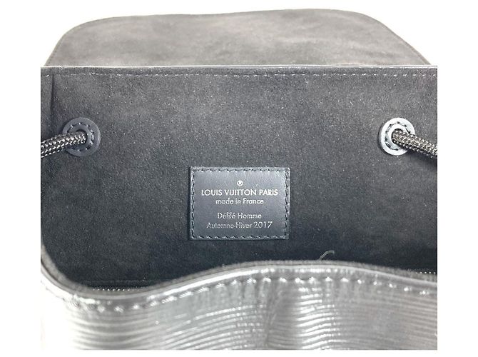 Zaino Louis Vuitton Epi Supreme Collaboration Christopher PM Nero - vista 14