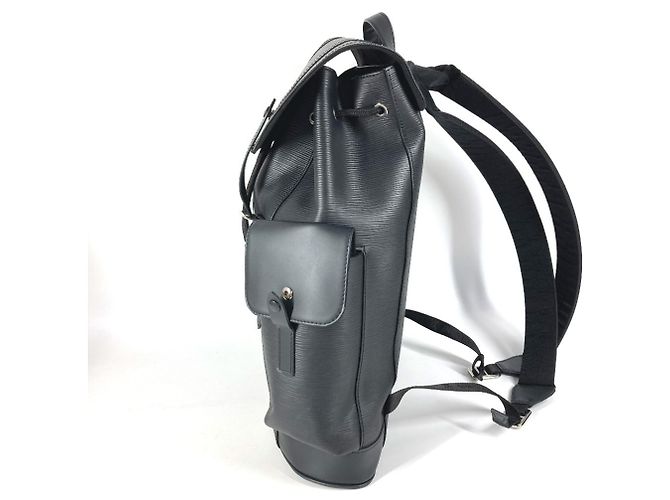 Zaino Louis Vuitton Epi Supreme Collaboration Christopher PM Nero - vista 3