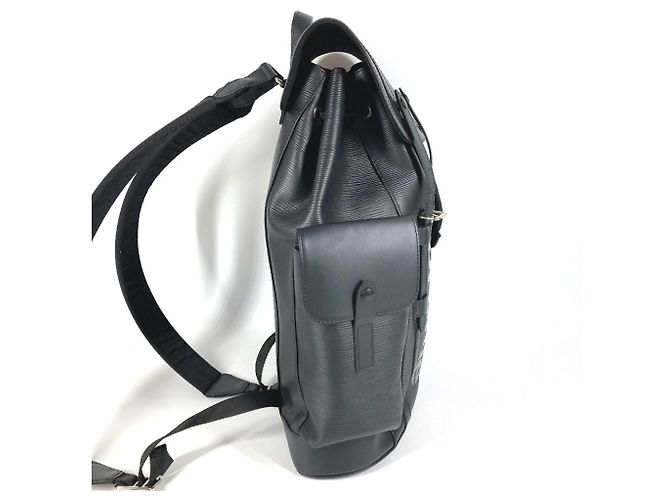 Zaino Louis Vuitton Epi Supreme Collaboration Christopher PM Nero - vista 4