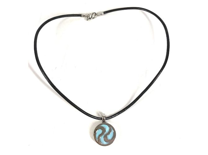 Bulgari Collana Allegra Optical in oro 18K di Bvlgari Nero Argento Blu - vista 2