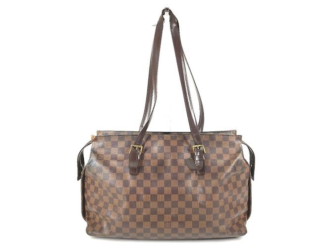 Borsa Louis Vuitton Damier Chelsea Marrone Damier ebene - vista 2
