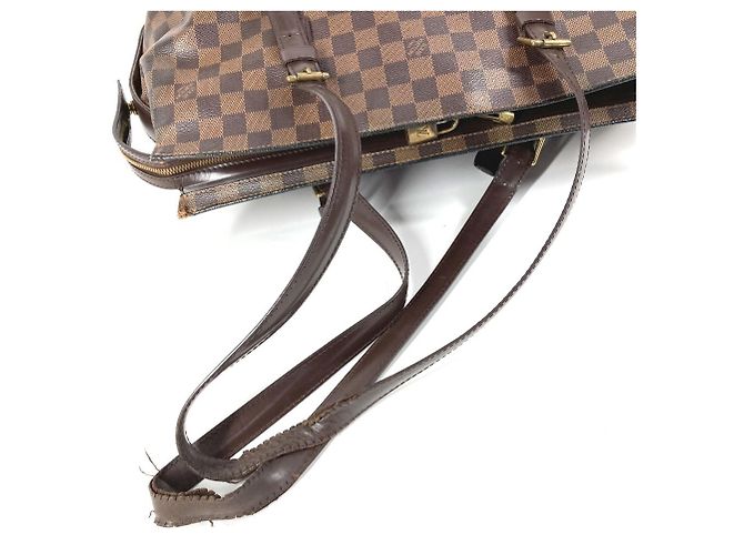 Borsa Louis Vuitton Damier Chelsea Marrone Damier ebene - vista 6