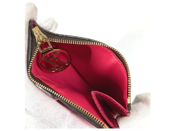 Louis Vuitton Monogram Portefeuille Lisa Compact Wallet Marrone Rosa - vista 12