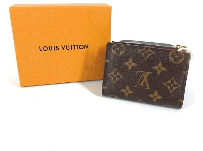 Louis Vuitton Monogram Portefeuille Lisa Compact Wallet Marrone Rosa - vista 13