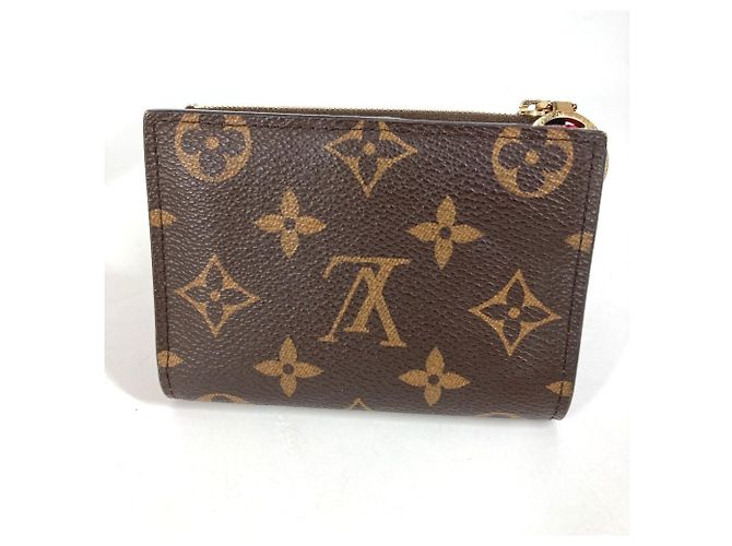 Louis Vuitton Monogram Portefeuille Lisa Compact Wallet Marrone Rosa - vista 2