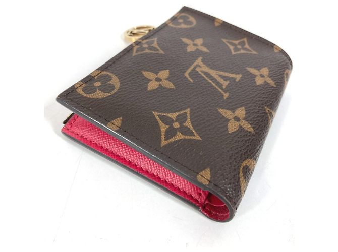 Louis Vuitton Monogram Portefeuille Lisa Compact Wallet Marrone Rosa - vista 5