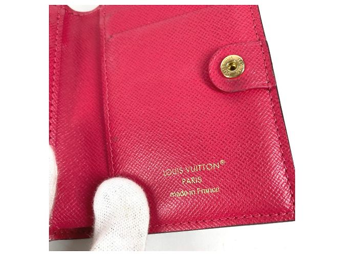 Louis Vuitton Monogram Portefeuille Lisa Compact Wallet Marrone Rosa - vista 9