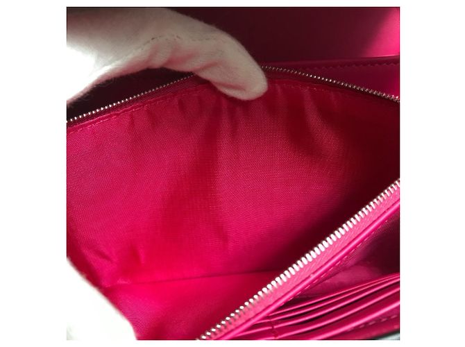 Portafoglio a tracolla con catena in pelle rosa Gucci - vista 11