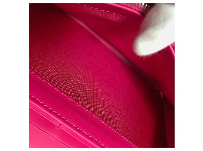 Portafoglio a tracolla con catena in pelle rosa Gucci - vista 13