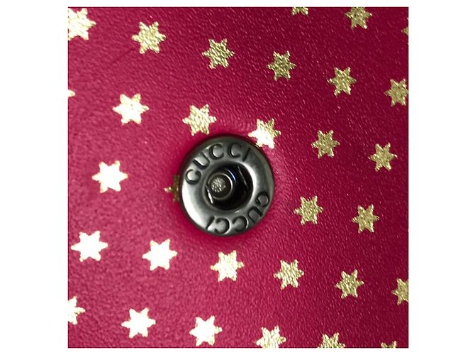 Portafoglio a tracolla con catena in pelle rosa Gucci - vista 14