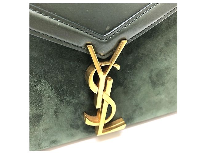 Borsa a mano Cassandra Mini Top Handle Yves Saint Laurent Verde - vista 10