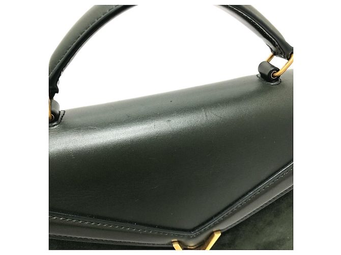 Borsa a mano Cassandra Mini Top Handle Yves Saint Laurent Verde - vista 11