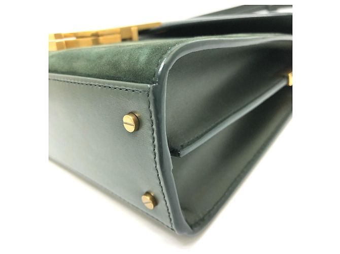 Borsa a mano Cassandra Mini Top Handle Yves Saint Laurent Verde - vista 7