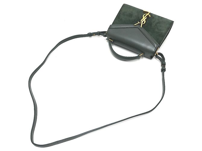 Borsa a mano Cassandra Mini Top Handle Yves Saint Laurent Verde - vista 9