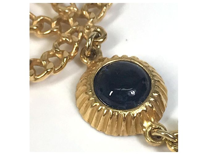 Orecchini Chanel CC Coco Mark Color Stone Faux Pearl Multicolore D'oro - vista 4