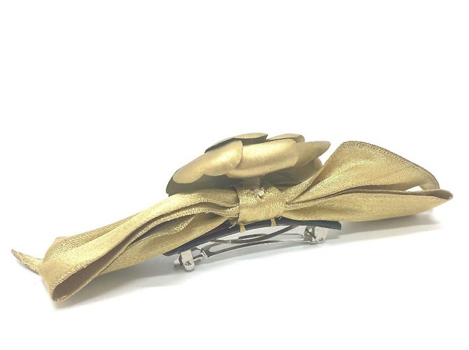 Accessorio per capelli Camellia con nastro CHANEL D'oro - vista 2