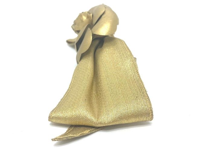 Accessorio per capelli Camellia con nastro CHANEL D'oro - vista 3