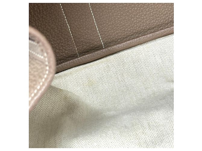 Hermès Borsa a mano/Tote Bag HERMES Garden Party PM Beige - vista 10