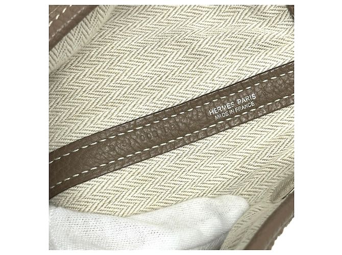Hermès Borsa a mano/Tote Bag HERMES Garden Party PM Beige - vista 14