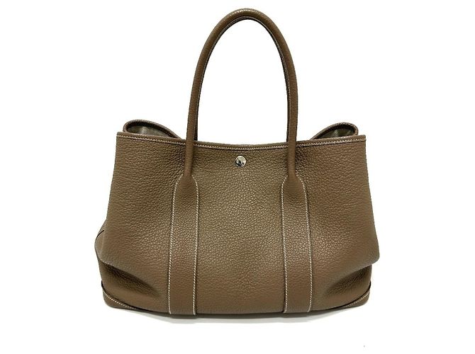Hermès Borsa a mano/Tote Bag HERMES Garden Party PM Beige - vista 2