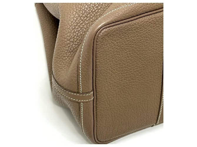 Hermès Borsa a mano/Tote Bag HERMES Garden Party PM Beige - vista 5