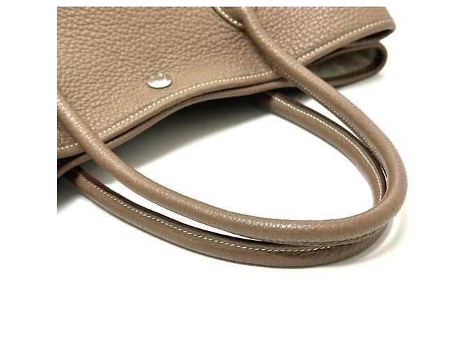 Hermès Borsa a mano/Tote Bag HERMES Garden Party PM Beige - vista 8