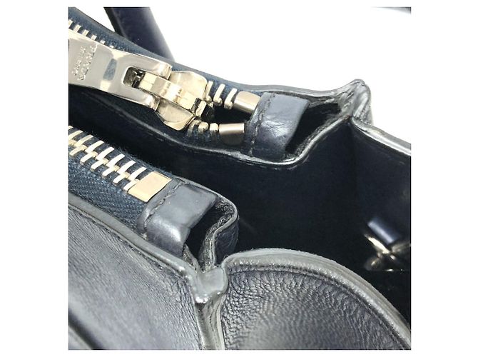 PRADA B2625M Vitello Daino Borsa Tote 2-Way Blu - vista 10