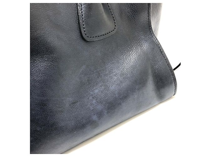PRADA B2625M Vitello Daino Borsa Tote 2-Way Blu - vista 17