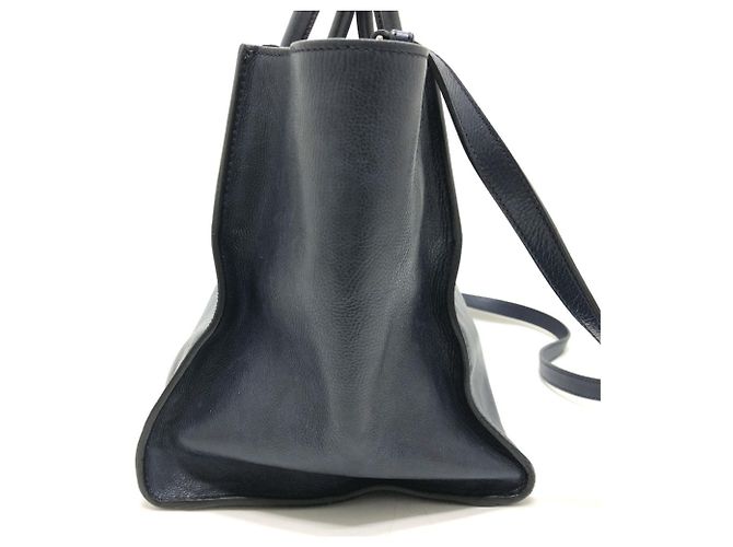 PRADA B2625M Vitello Daino Borsa Tote 2-Way Blu - vista 5