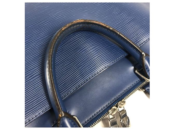 Borsa Louis Vuitton Epi Oliver Blu - vista 4