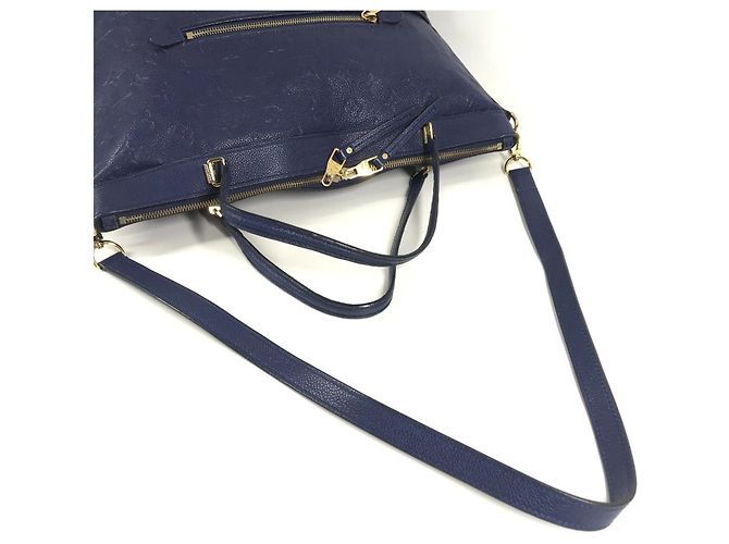 Borsa Tote Louis Vuitton Monogram Empreinte Bastille MM Porpora - vista 12